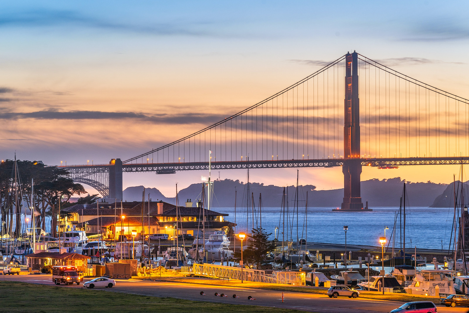 Golden Gate at sunset