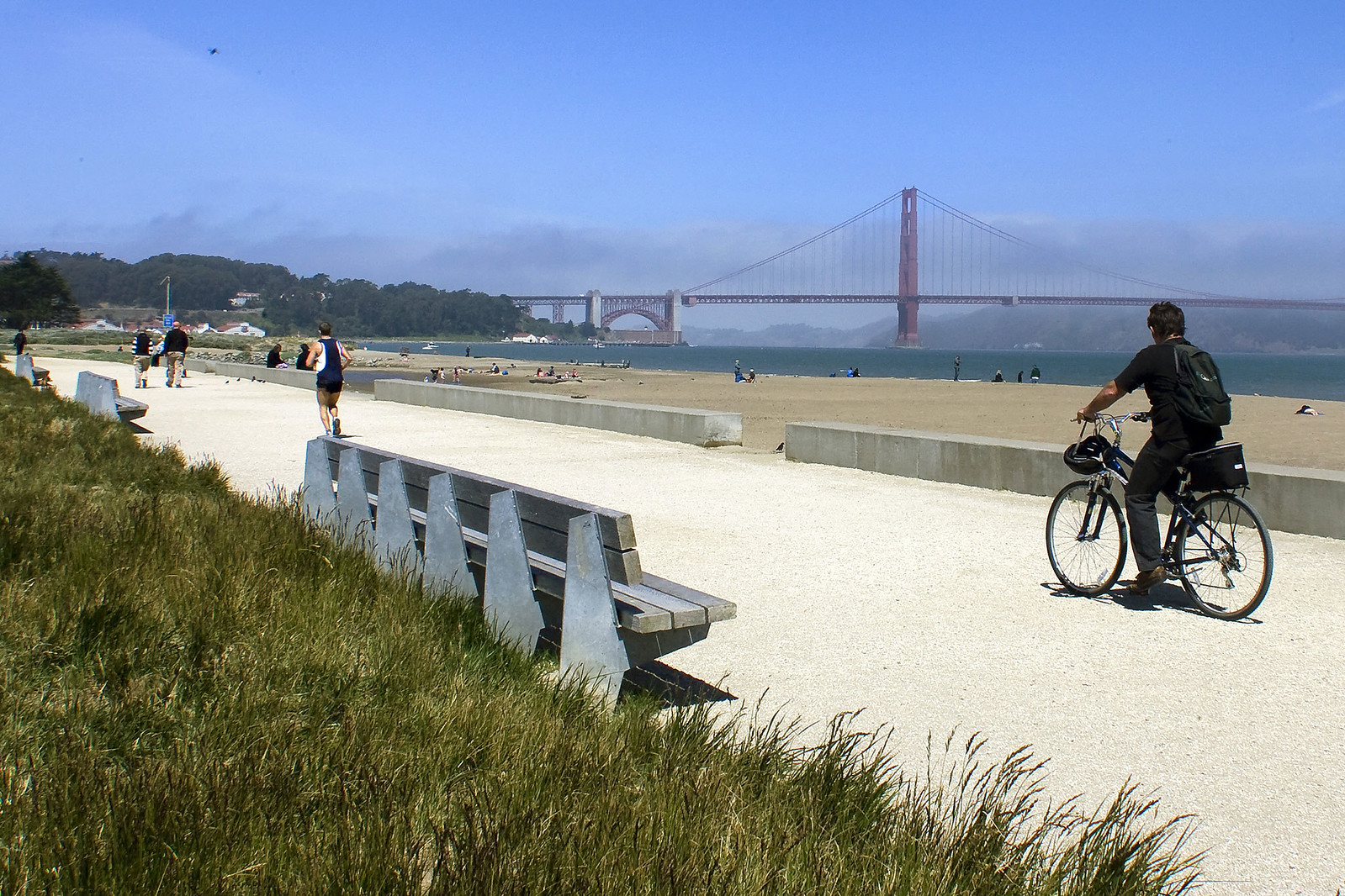 Along the waterfront